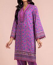 Shocking Purple Lawn Suit (2 Pcs)- Pakistani Lawn Dress
