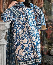 Bonanza White/Blue Lawn Suit- Pakistani Lawn Dress