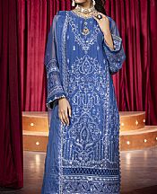 Blue Chiffon Suit