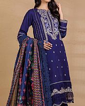 Royal Blue Khaddar Suit- Pakistani Winter Clothing