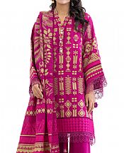 Hot Pink Jacquard Suit