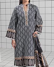 Black/Off White Lawn Suit