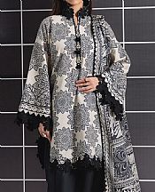 Black/Off White Lawn Suit