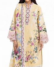 Light Yellow Lawn Suit