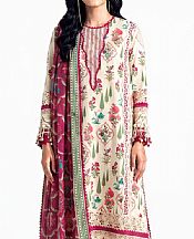 Bonanza Off White Lawn Suit- Pakistani Designer Lawn Suits