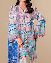 Bonanza Cavern Pink/Turquoise Lawn Suit (2 pcs)- Pakistani Lawn Dress