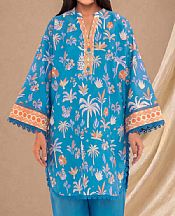 Bonanza Pacific Blue Lawn Suit (2 pcs)- Pakistani Designer Lawn Suits