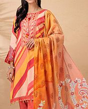 Bonanza Coral/Orange Dobby Corduroy Suit- Pakistani Winter Clothing