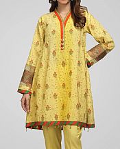 Yellow Khaddar Suit (2 Pcs)- Pakistani Winter Dress