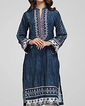 Navy Blue Cotton Suit (2 Pcs)- Pakistani Winter Clothing