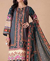 Bonanza Teal Dobby Corduroy Suit- Pakistani Winter Clothing