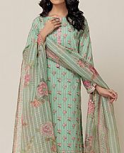 Bonanza Mint Green Lawn Suit- Pakistani Lawn Dress