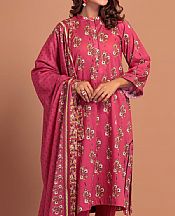 Bonanza Warm Pink Lawn Suit- Pakistani Lawn Dress
