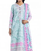 Bonanza Pale Aqua Lawn Suit- Pakistani Lawn Dress