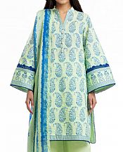 Bonanza Light Green Lawn Suit- Pakistani Designer Lawn Suits