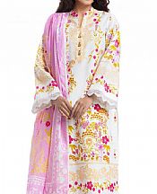 Bonanza White Lawn Suit- Pakistani Designer Lawn Suits