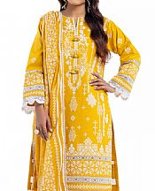 Bonanza Golden Yellow Lawn Suit- Pakistani Designer Lawn Suits