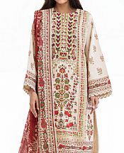 Bonanza Ivory Lawn Suit- Pakistani Designer Lawn Suits