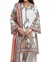 Bonanza Light Grey Lawn Suit- Pakistani Designer Lawn Suits