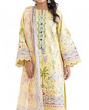Bonanza Light Yellow Lawn Suit- Pakistani Lawn Dress