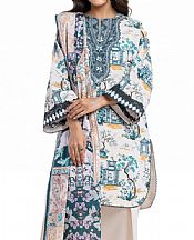 Bonanza Off White Lawn Suit- Pakistani Lawn Dress