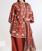 Pale Carmine Lawn Suit
