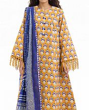 Bonanza Mustard Lawn Suit- Pakistani Designer Lawn Suits