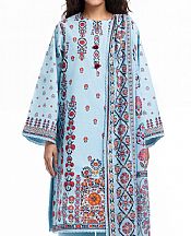 Bonanza Light Blue Lawn Suit (2 pcs)- Pakistani Lawn Dress