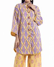 Bonanza Sand Gold Lawn Suit (2 pcs)- Pakistani Lawn Dress