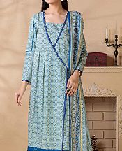 Sky Blue Khaddar Suit- Pakistani Winter Dress