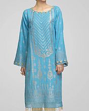 Light Turquoise Jacquard Kurti- Pakistani Winter Clothing