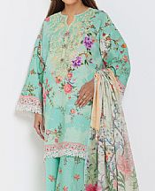 Bonanza Pearl Aqua Light Khaddar Suit- Pakistani Winter Dress