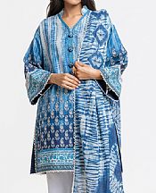 Bonanza Blue/Off White Karandi Suit- Pakistani Winter Dress