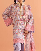 Bonanza Lilac Lawn Suit (2 pcs)- Pakistani Lawn Dress