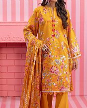 Bonanza Orange Lawn Suit (2 pcs)- Pakistani Designer Lawn Suits