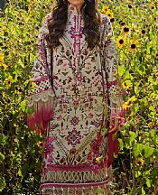 Bonanza Off White Lawn Suit (2 pcs)- Pakistani Lawn Dress