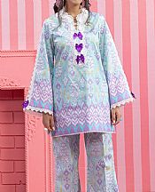 Bonanza Light Blue Lawn Suit (2 pcs)- Pakistani Designer Lawn Suits