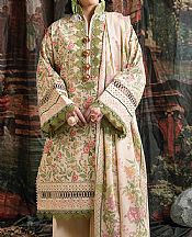Bonanza Ivory/Green Lawn Suit- Pakistani Lawn Dress
