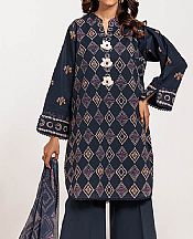 Bonanza Navy Blue Lawn Suit- Pakistani Designer Lawn Suits