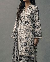Bonanza Off-white Lawn Suit- Pakistani Designer Lawn Suits