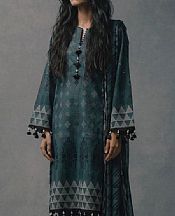 Bonanza Teal Lawn Suit- Pakistani Designer Lawn Suits