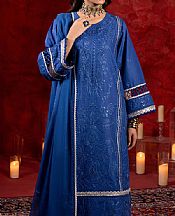 Bonanza Royal Blue Cambric Suit- Pakistani Designer Lawn Suits