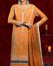 Bonanza Orange Cambric Suit- Pakistani Designer Lawn Suits