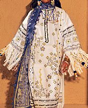 Bonanza White Cambric Suit- Pakistani Designer Lawn Suits