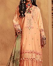 Bonanza Peach Cambric Suit- Pakistani Lawn Dress