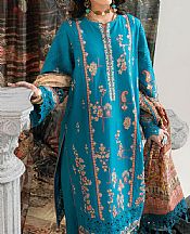 Bonanza Pacific Blue Cambric Suit- Pakistani Designer Lawn Suits
