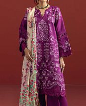 Bonanza Egg Plant Cambric Suit- Pakistani Designer Lawn Suits