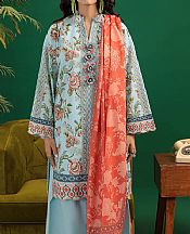 Bonanza Turquoise Lawn Suit- Pakistani Designer Lawn Suits