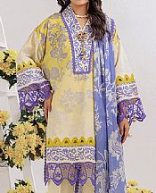 Bonanza Yellow/Purple Lawn Suit- Pakistani Lawn Dress