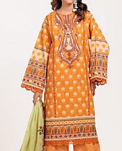 Bonanza Orange Lawn Suit- Pakistani Designer Lawn Suits